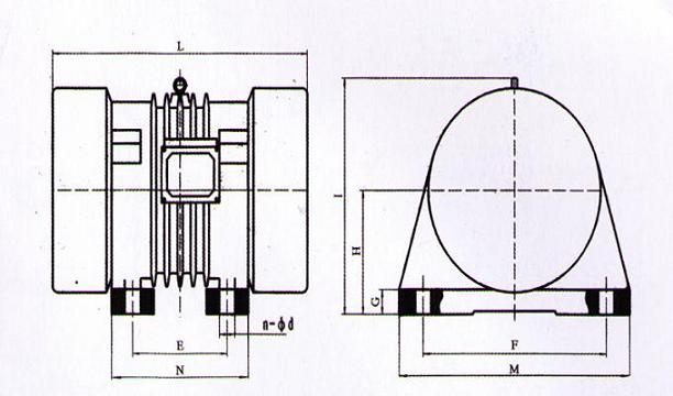 yzo振動電機結(jié)構(gòu)圖